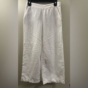 Loft White Linen and Cotton blend XS pants